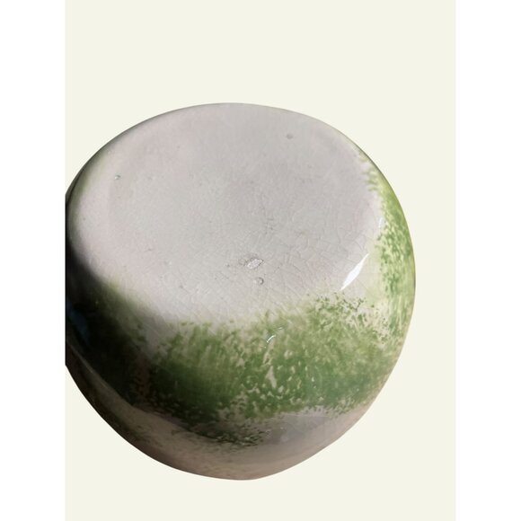 Vintage Ceramic Chick In Egg Trinket Box With Floral Accents - Picture 11 of 15